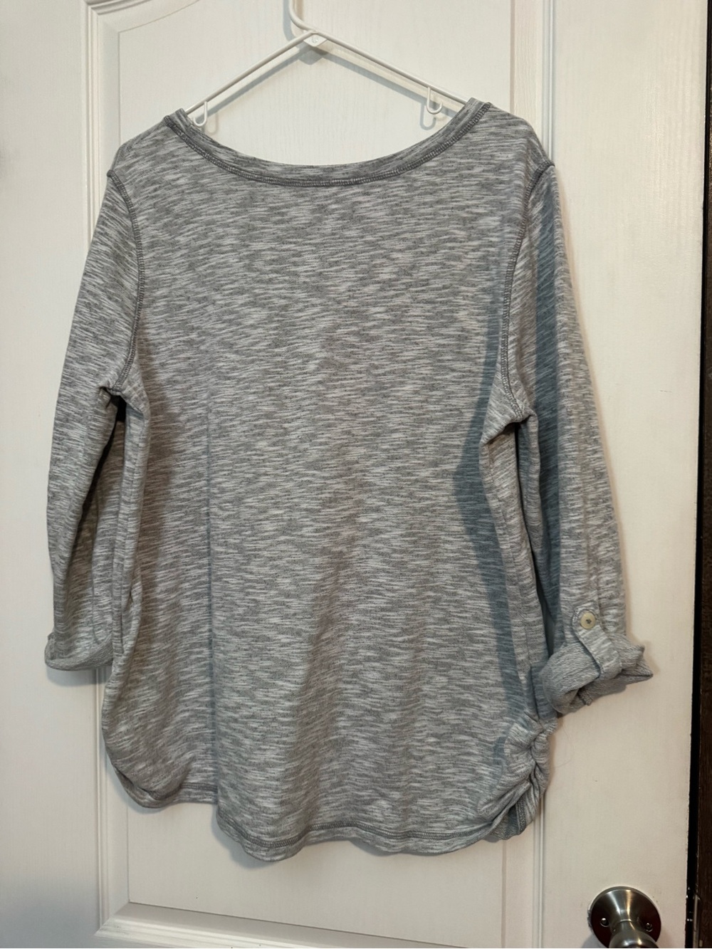 Gray Long Sleeve Top